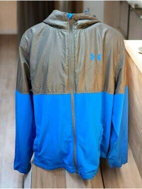 Under Armour Loose Fit Full-Zip Hoodie Jacket XL *Small Flaw